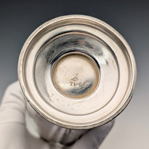 1870 年英國古董銀盤花瓶,帶有中國風裝飾